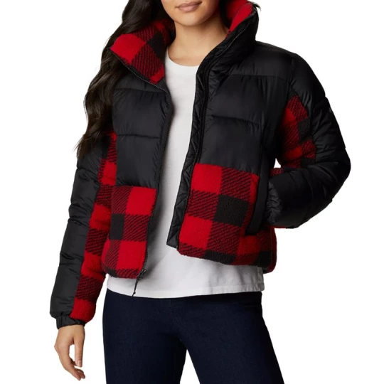 Zdjęcie produktu Kurtka Columbia Leadbetter Point Sherpa Hybrid Puffer 1955243011 - czarno-czerwona