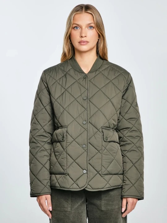 Zdjęcie produktu kurtka damska bomber pikowana khaki arona 303 Big Star ZIELONY