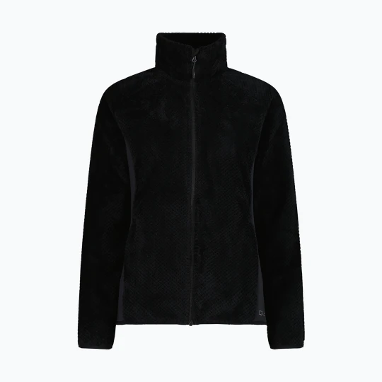 Zdjęcie produktu Bluza polarowa damska CMP 35P1566 Jacquard Highloft nero Czarny