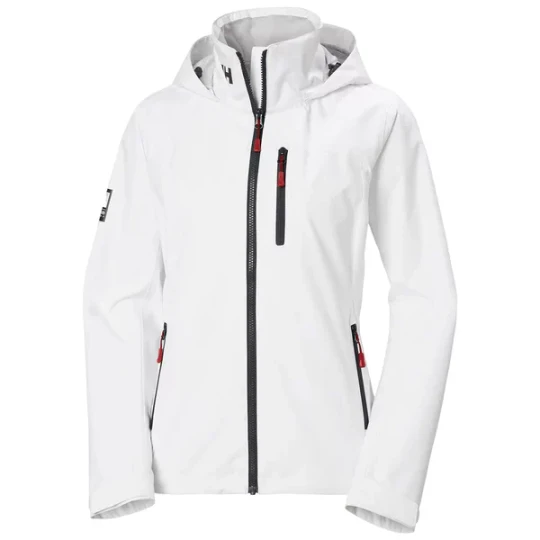 Zdjęcie produktu Kurtka damska Crew Hooded Sailing Jacket 2.0 Helly Hansen Biały