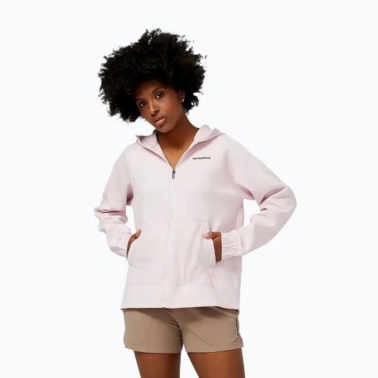 Zdjęcie produktu Kurtka damska New Balance Achiever Tech Fleece stone pink