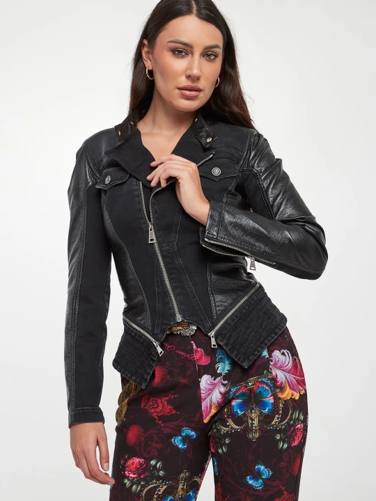 Zdjęcie produktu Kurtka damska skórzana VERSACE JEANS COUTURE