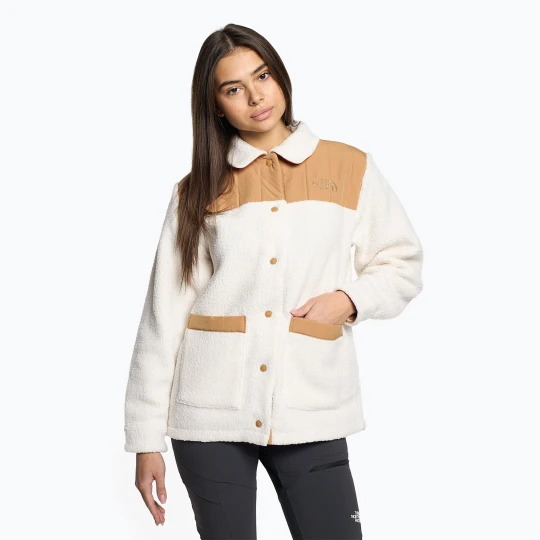 Zdjęcie produktu Bluza damska The North Face Cragmont Fleece Shacket gardenia white/almond butter
