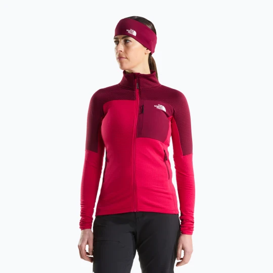 Zdjęcie produktu Kurtka damska The North Face Polartec Stormgap lali guran / burgundy cru Czerwony