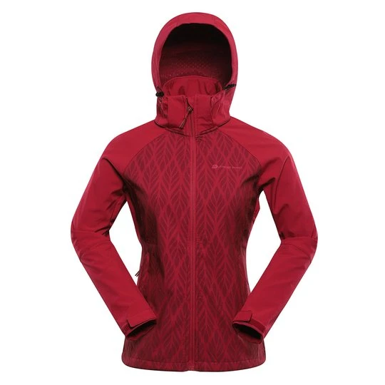 Zdjęcie produktu Kurtka damska trekkingowa softshell windbarrier 8000 Hoora Alpine Pro czerwony