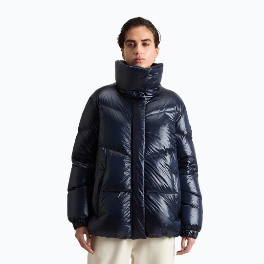 Zdjęcie produktu Kurtka damska Woolrich Aliquippa Puffer melton blue Granatowy