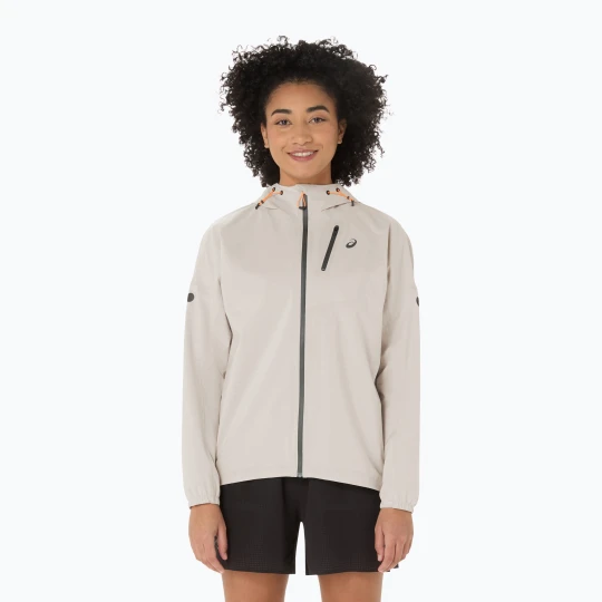 Zdjęcie produktu Kurtka do biegania damska ASICS Fujitrail Elite Waterproof cream Beżowy