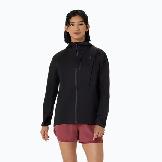 Zdjęcie produktu Kurtka do biegania damska ASICS Fujitrail Elite Waterproof Jacket performance black