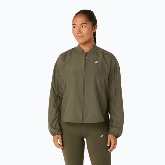 Zdjęcie produktu Kurtka do biegania damska ASICS Nagino Run Adjustable dark olive Zielony