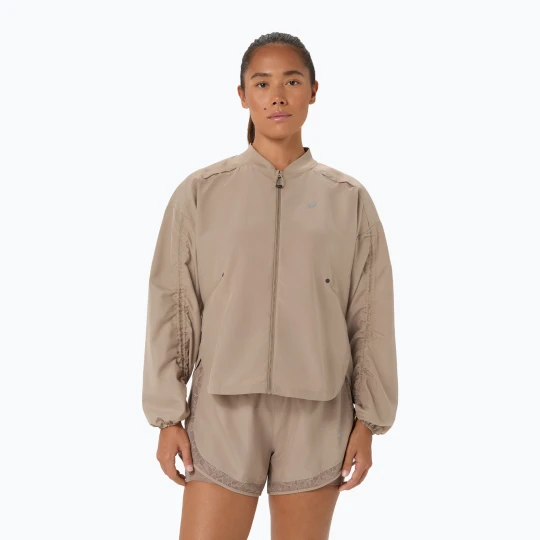 Zdjęcie produktu Kurtka do biegania damska ASICS Nagino Run Adjustable Jacket greige Szary