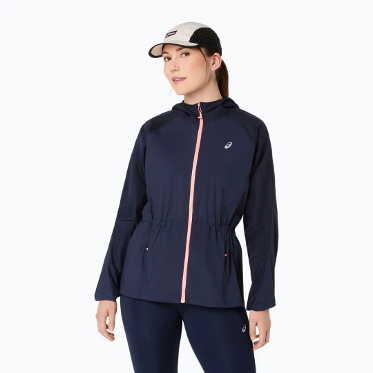 Zdjęcie produktu Kurtka do biegania damska ASICS Road Packable midnight Granatowy
