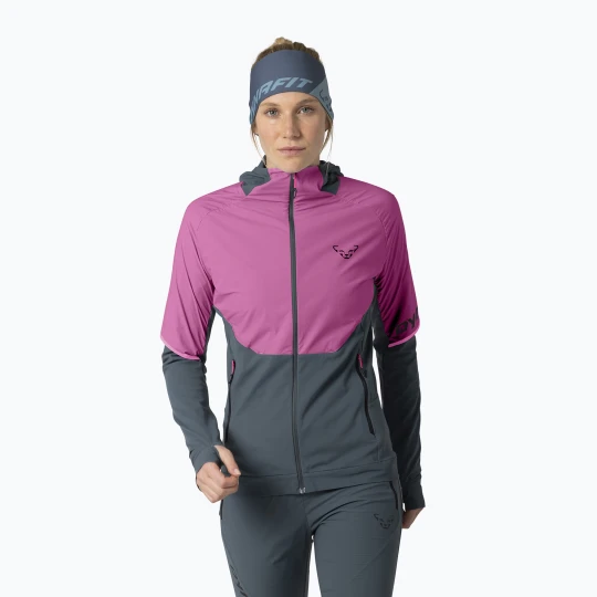 Zdjęcie produktu Kurtka do biegania damska DYNAFIT Alpine Hybrid magenta Szary