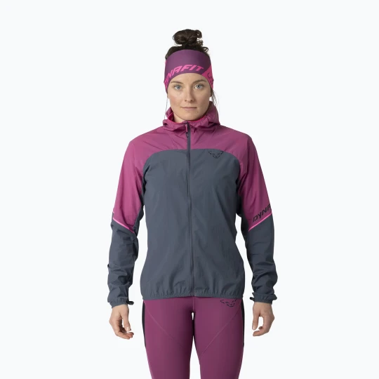 Zdjęcie produktu Kurtka do biegania damska DYNAFIT Alpine Wind magenta Szary