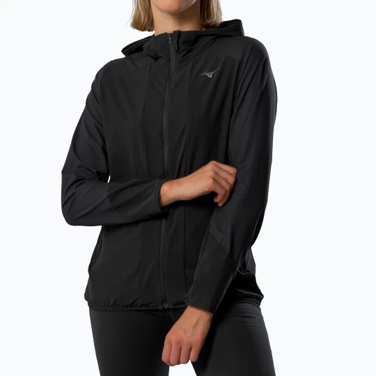 Zdjęcie produktu Kurtka do biegania damska Mizuno Active Alpha Hodded black