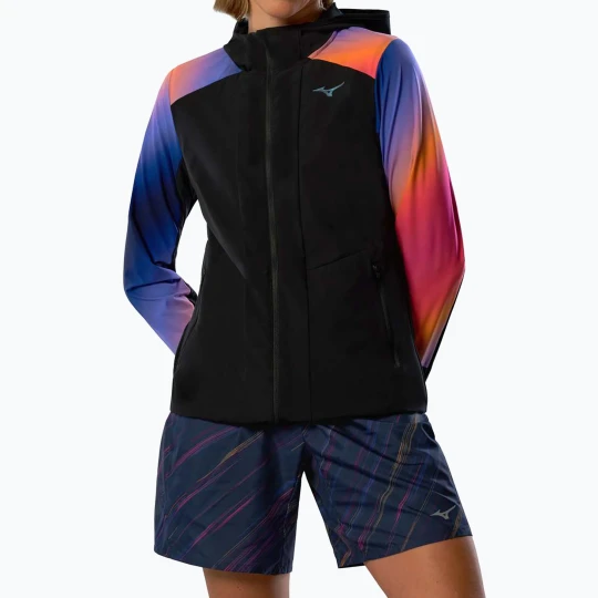 Zdjęcie produktu Kurtka do biegania damska Mizuno Active Alpha Hodded yuuyake Czarny