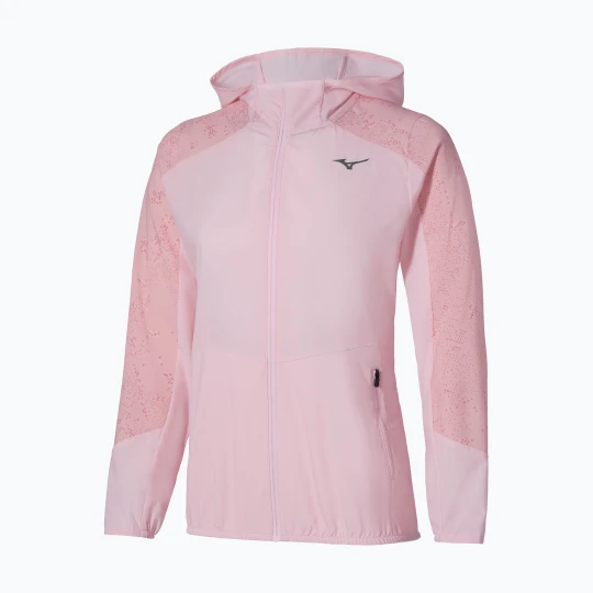 Zdjęcie produktu Kurtka do biegania damska Mizuno Active Alpha Hooded pinkesque
