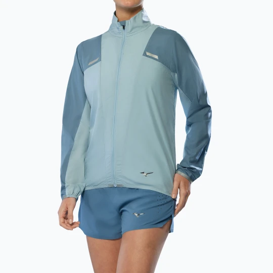 Zdjęcie produktu Kurtka do biegania damska Mizuno Tech Light citadel Niebieski