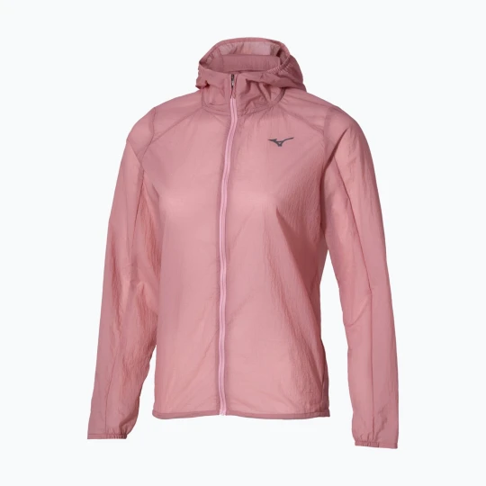 Zdjęcie produktu Kurtka do biegania damska Mizuno Tech Light Hooded Jacket rose elegance Różowy