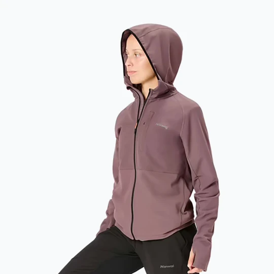 Zdjęcie produktu Kurtka do biegania damska NNormal Active Warm albergini/purple Fioletowy