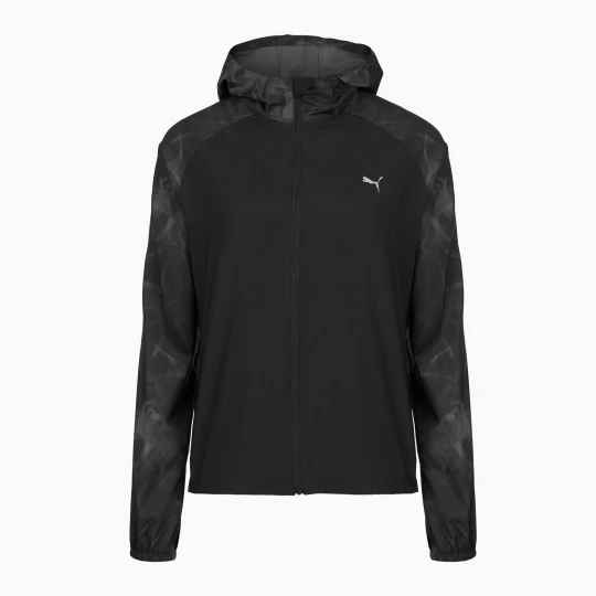 Zdjęcie produktu Kurtka do biegania damska PUMA Run AOP Favorite Woven black/grey