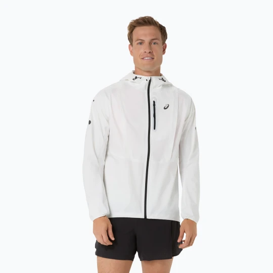 Zdjęcie produktu Kurtka do biegania męska ASICS Fujitrail Elite Waterproof Jacket cream Beżowy