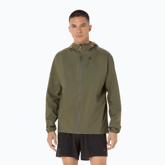 Zdjęcie produktu Kurtka do biegania męska ASICS Fujitrail Elite Waterproof mantle green
