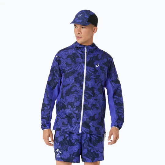 Zdjęcie produktu Kurtka do biegania męska ASICS Fujitrail Packable cobalt burst / indigo blue / cream