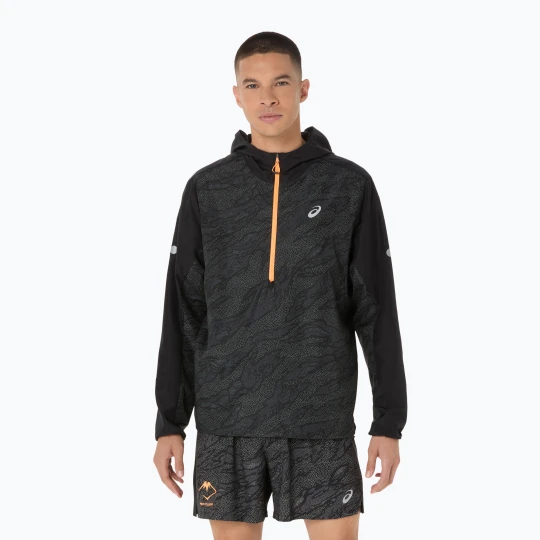 Zdjęcie produktu Kurtka do biegania męska ASICS Fujitrail Packable Windbreaker performance black