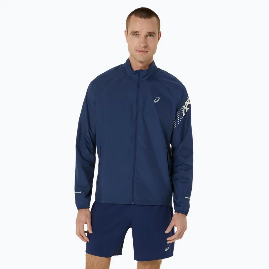 Zdjęcie produktu Kurtka do biegania męska ASICS Icon blue expanse / birch Granatowy