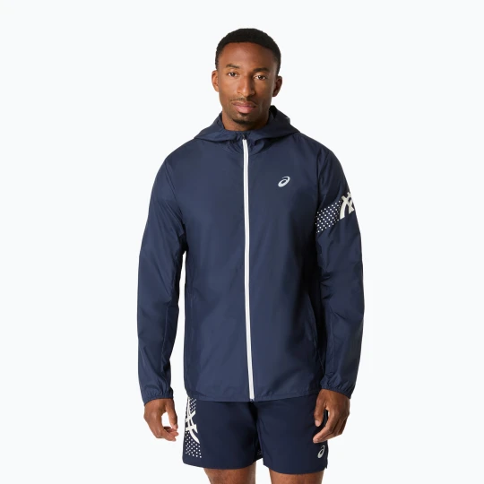 Zdjęcie produktu Kurtka do biegania męska ASICS Icon midnight / cream Granatowy