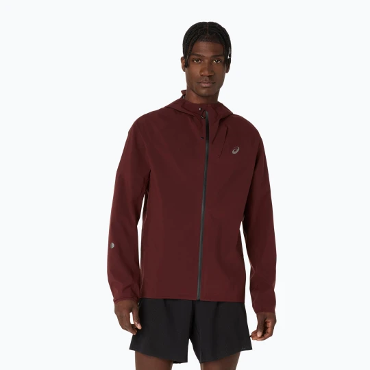 Zdjęcie produktu Kurtka do biegania męska ASICS Metarun Waterproof dark red planet Bordowy