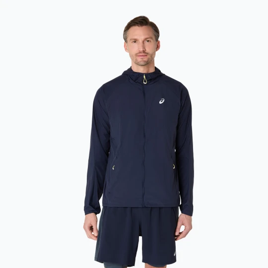 Zdjęcie produktu Kurtka do biegania męska ASICS Road Packable Jacket midnight Granatowy