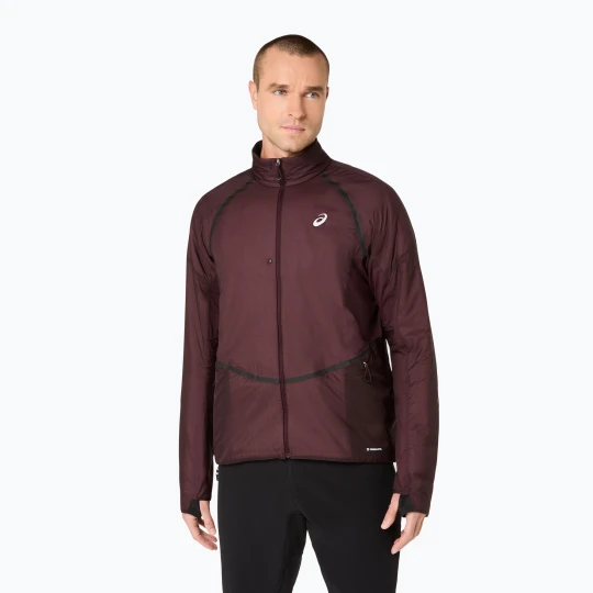 Zdjęcie produktu Kurtka do biegania męska ASICS Road Winter Jacket dark currant Bordowy