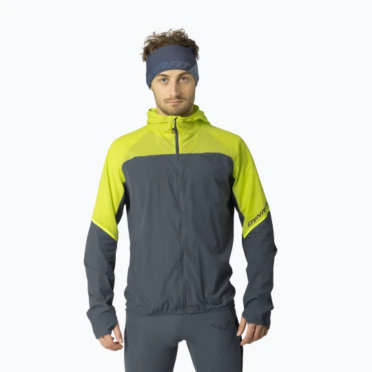 Zdjęcie produktu Kurtka do biegania męska DYNAFIT Alpine Wind ultra yellow Szary
