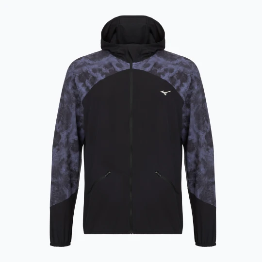 Zdjęcie produktu Kurtka do biegania męska Mizuno Active Alpha Hooded Jacket gekko Czarny