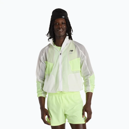 Zdjęcie produktu Kurtka do biegania męska New Balance RC afterglow Biały