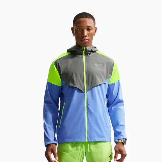 Zdjęcie produktu Kurtka do biegania męska Nike Impossibly Light Windrunner royal pulse / smoke grey / volt ice Niebieski