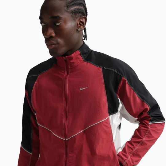 Zdjęcie produktu Kurtka do biegania męska Nike Retro Dri-Fit team crimson / black Bordowy