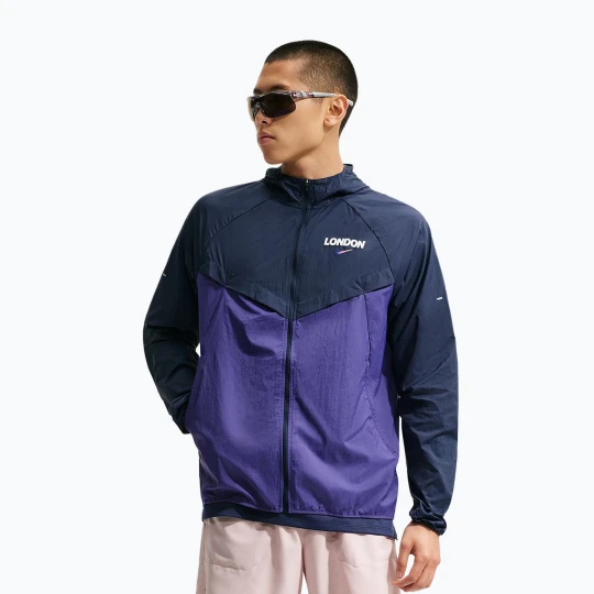 Zdjęcie produktu Kurtka do biegania męska Nike Stride Dri-Fit ADV midnight navy / court purple Fioletowy