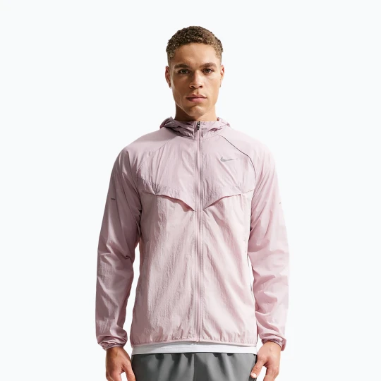 Zdjęcie produktu Kurtka do biegania męska Nike Stride Repel UV particle rose / silt red Różowy