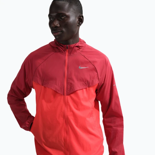 Zdjęcie produktu Kurtka do biegania męska Nike Stride Repel UV team crimson / light crimson Czerwony