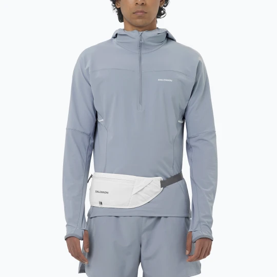 Zdjęcie produktu Kurtka do biegania męska Salomon Sense Aero Hybrid Half Zip Hooded trade winds Niebieski