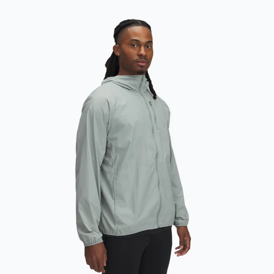 Zdjęcie produktu Kurtka do biegania męska Under Armour Launch Lightweight silica green / hydro green