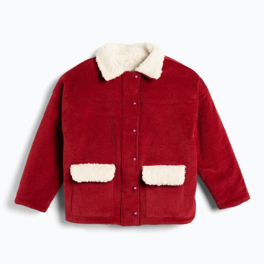 Zdjęcie produktu Kurtka dziecięca KID STORY Teddy warm red flowers