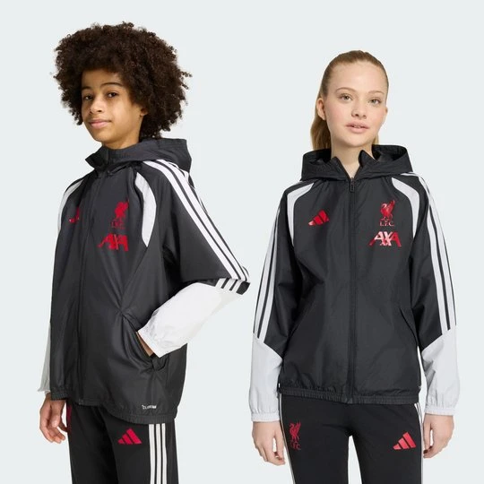 Zdjęcie produktu Kurtka dziecięca Liverpool FC 26/27 Tiro All Weather Adidas czarny