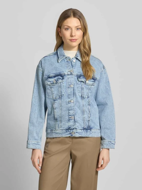 Zdjęcie produktu Kurtka dżinsowa o kroju regular fit z mieszanki bawełny model 'TESSA' Vero Moda Jasnoniebieski