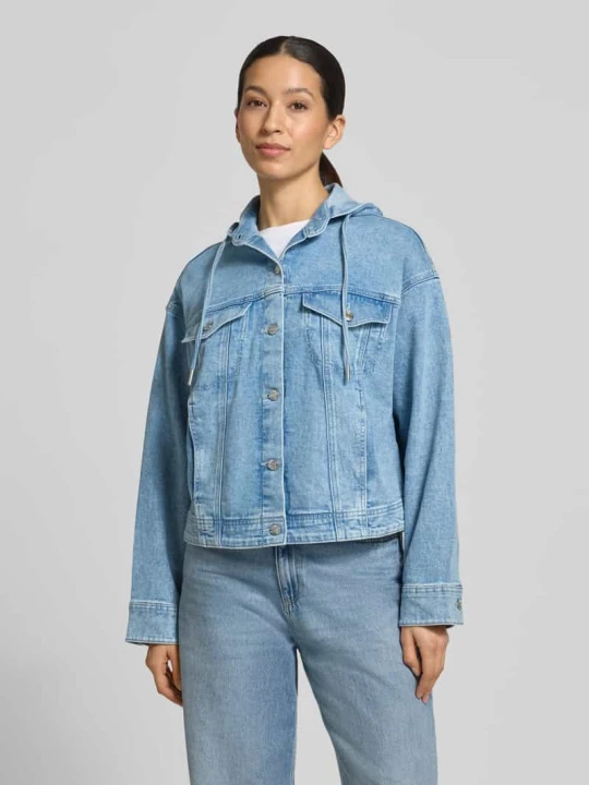 Zdjęcie produktu Kurtka jeansowa o kroju relaxed fit z mieszanka bawełny s.Oliver Jeansowy niebieski