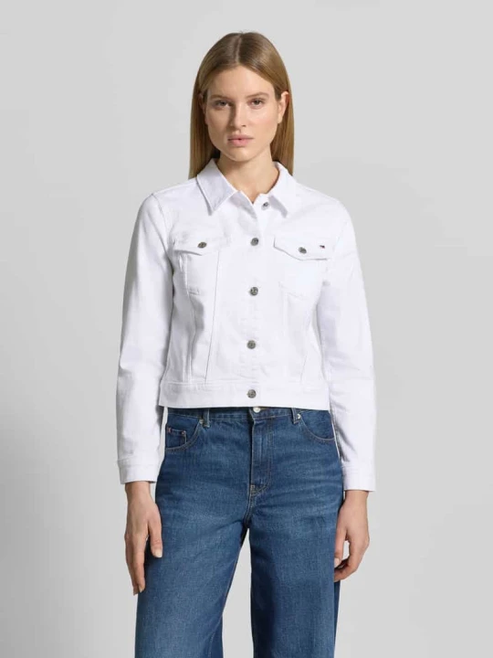 Zdjęcie produktu Kurtka dżinsowa o kroju slim fit z mieszanki bawełny Tommy Hilfiger Biały