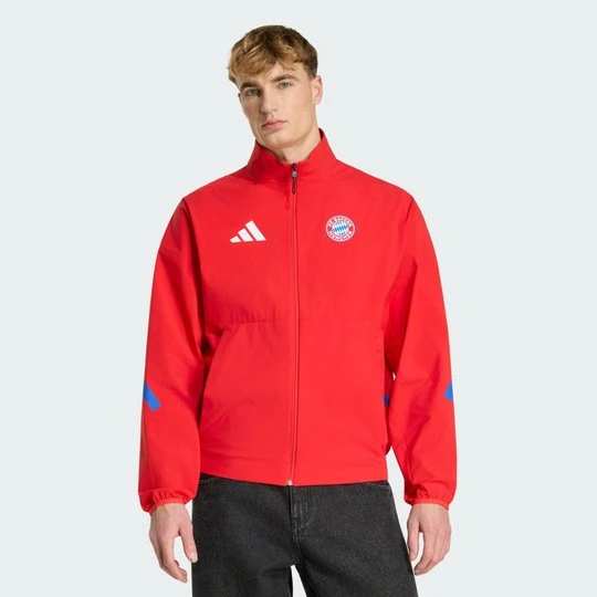 Zdjęcie produktu Kurtka FC Bayern Z.N.E. Anthem Adidas czerwony
