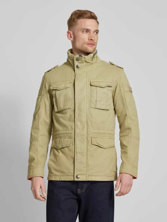 Zdjęcie produktu Kurtka funkcyjna o kroju regular fit w wojskowym stylu model ‘COLONEL’ Wellensteyn Piaskowy melanż